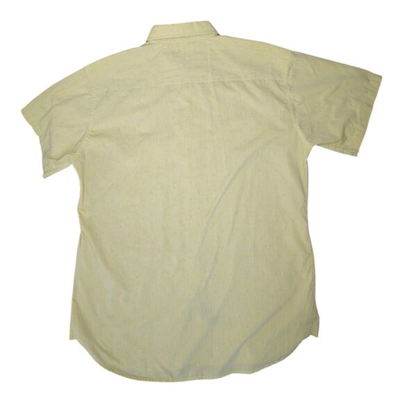 Vintage 90s Domani Men's Lime Green Confetti Button Down Shirt Size M - Picture 3 of 10